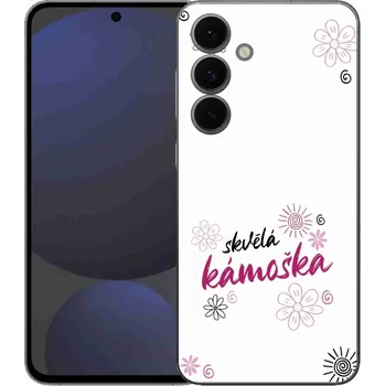 Pouzdro na mobilní telefon Gelový kryt mmCase na Samsung Galaxy S25 FE - skvělá kámoška bílé pozadí