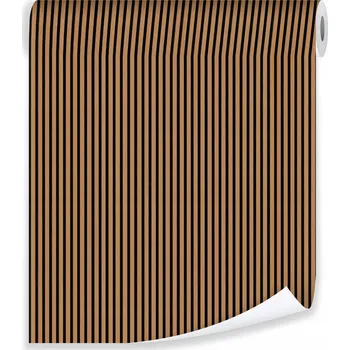 Fototapeta TAPETA LAMELY LIŠTY DŘEVO HNĚDÁ VLIESOVÁ NA ZEĎ OBÝVACÍ POKOJ LOŽNICE