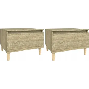 Konferenční stolek Odkládací stolky dub sonoma 50x46x35 cm - 2 ks