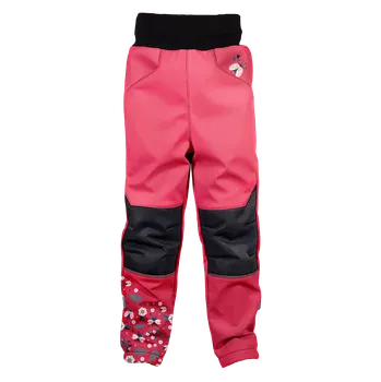 WAMU Softshellové kalhoty dětské BERUŠKY červená vel. 110-116