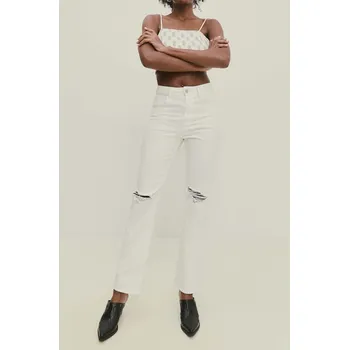Dámské džíny Džíny Answear.LAB dámské, high waist jd399b.1.tjs bílá 00X, vel. XL