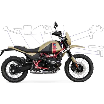 Zavazadlo na motocykl Wunderlich Sada ochranných fólií BMW R12 G/S