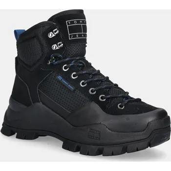 Pánské tenisky Boty Tommy Jeans TJM HYBRID BOOT EM0EM01633 černá 99X, EUR 40