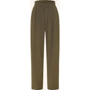 Darling Harbour Dámské Žerzejové Kalhoty, dark olive, 38