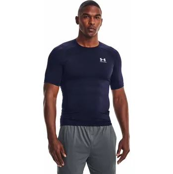 Pánské tričko Pánské kompresní triko Under Armour HG Armour Comp SS velikost 4XL midnight navy