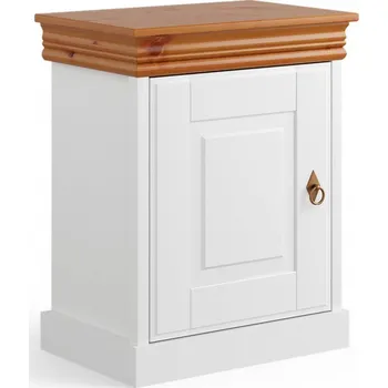 Noční stolek Noční stolek KANIA z finské borovice bílá/medová