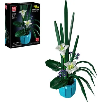 Stavebnice Bílé lilie Mould King 10023 - Flower World