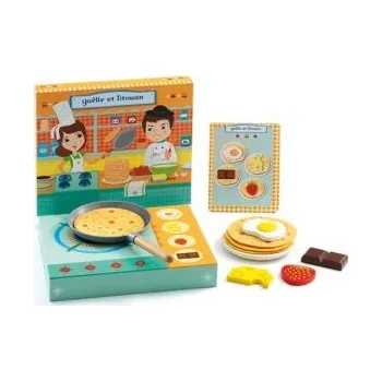 Dřevěná hračka DJECO - Palačinky s Gaëlle a Titouanem