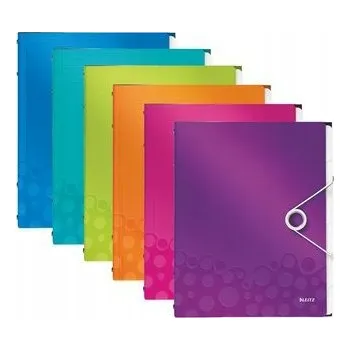 DESKY S GUMOU A 6 ZÁLOŽKAMI LEITZ WOW FIALOVÉ