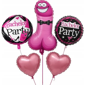 Balónek Sada balónků na Rozlučka Se Svobodou Zábavné Balónky 5 ks