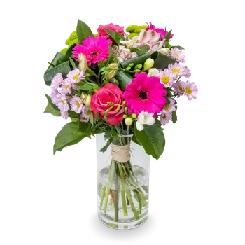 umělá květina Kytice růžových květů Flora Malá - Belles Fleurs