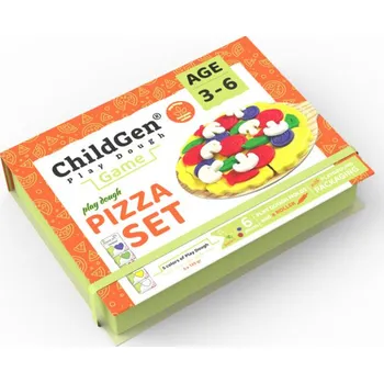 Dětská kuchyňka ChildGen Natural Playdough - Pizza Sada