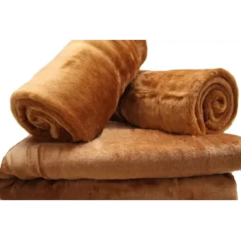 Přehoz na lůžko Souprava potahu na pohovku a křeslo s reliéfním vzorem - hnědá Šířka: 160 cm | Délka: 210 cm