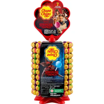 Bonbon Chupa Chups Stranger Things NETFLIX kolotoč ovocná lízátka 200 ks