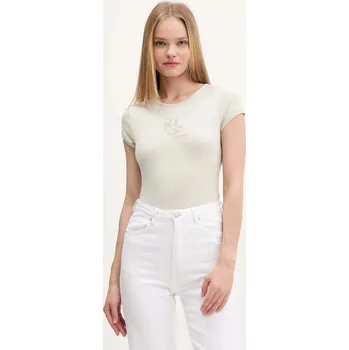 Pánské tričko Tričko Karl Lagerfeld Jeans A4W17018 béžová 01B, vel. XL