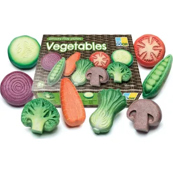 Hračka pro nejmenší Yellow Door - Senzorické hrací kameny: zelenina