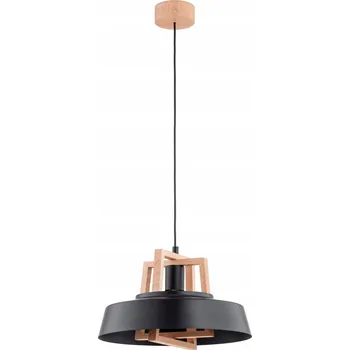 ZÁVĚSNÁ LAMPA ALFA BATUT 60943 DŘEVO / ČERNÁ