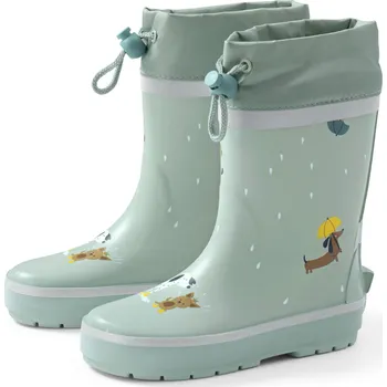 Pánské holínky 683820 - Tchibo - Gumové holínky - pro dívky - vel. 28-29 - barva: zelená/s potiskem