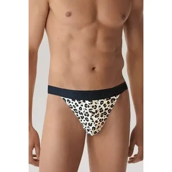 Slipy Pánské tanga Cornette 917/164 Zvířecí vzor XL