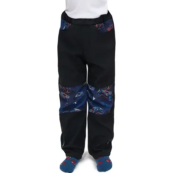 Chlapecké kalhoty Esito (ušito v ČR) Dětské softshellové kalhoty Esito s fleecem DUO vel. 110-140 Play and go