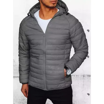 Pánské oblečení Pánská bunda přechodná tmavě šedá Dstreet DStreet šedá 2246288