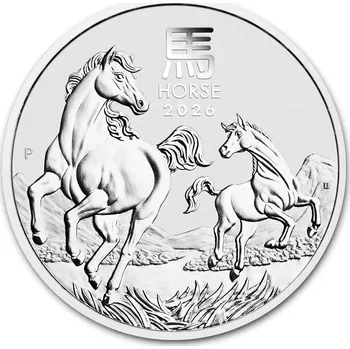 Perth Mint - Stříbrná mince Year of the Horse / Rok koně 1 oz 2026 Lunární série III