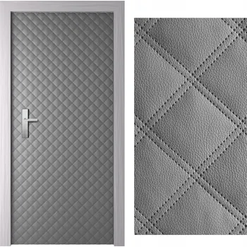 Čalounění dveří Prošívané dveřní čalounění Gockowiak 110 x 213 cm šedé
