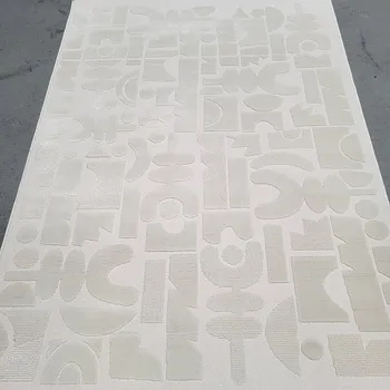 SINTELON Kusový koberec BOHO geometrie světlý 120 x 170 cm