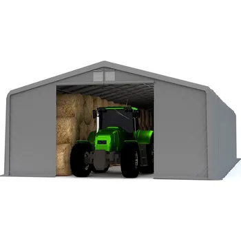 Zahradní stan Skladová hala 8x20x3m šedá