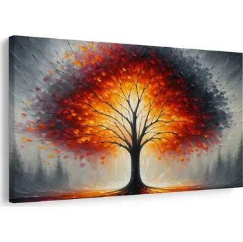Obraz Dovido Obraz zářivý strom života v podzimní krajině