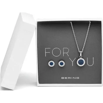 Náhrdelník Dárková sada náhrdelník + naušnice Bering Arctic Symphony 427-707-Blue + 5 let záruka a dárek ZDARMA