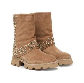 Dámské kozačky Polokozačky Alma En Pena I251358 Béžová 38