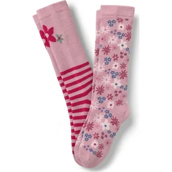 708764 - Tchibo - Dětské ponožky do holínek - pro ženy - vel. 27-30 - barva: červená/žakár