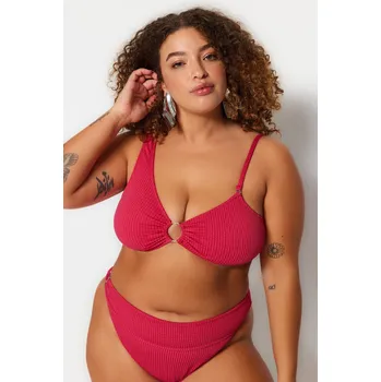 Dámské plavky Dámské plavky vrchní díl Trendyol Trendyol tmavě červená | červená 2236608