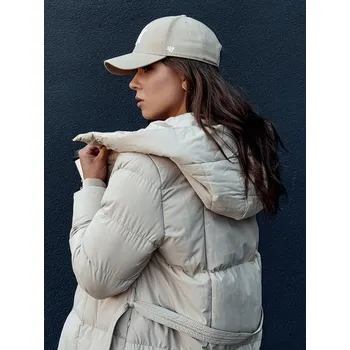 Dámský kabát Dámský prošívaný kabát CLOUTIQUE, béžový DStreet šedá 2959606