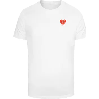 Pánské tričko Smiley Drip - bílé Mister Tee bílá 2724244