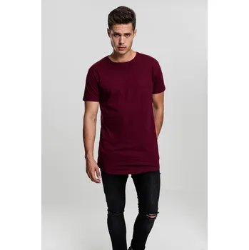 Dámská móda Tvarovaný port Long Tee Urban Classics tmavě červená 1780347