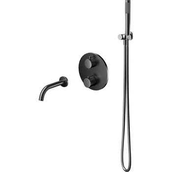 Sprchový set CERSANIT 3D Sprchová souprava Cersanit Zen, černá gun metal, set B1005, S952-054 S952-055