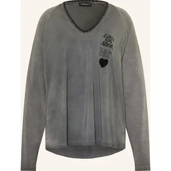 Dámské tričko Grace Dámské Tričko S Dlouhým Rukávem, šedá, 38