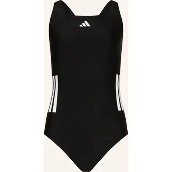 Dámské plavky Adidas Dívčí Plavky 3-Stripes, černá, 140