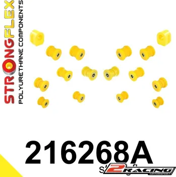 Silentblok nápravy Komplet zadní zavěšení silentbloky Sport 216268A (Komplet zadní zavěšení polyuretanové tvrdé tuningové lůžko silentbloky Sport)