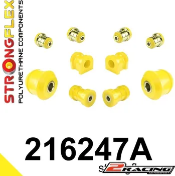 Silentblok nápravy Komplet přední silentbloky Sport 216247A (Komplet přední polyuretanové tvrdé tuningové lůžko silentbloky Sport)