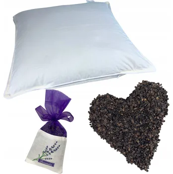 Polštář Polštář z pohankových slupek, přírodní bavlna, 40x40 cm, LEVANDULE ZdrowON