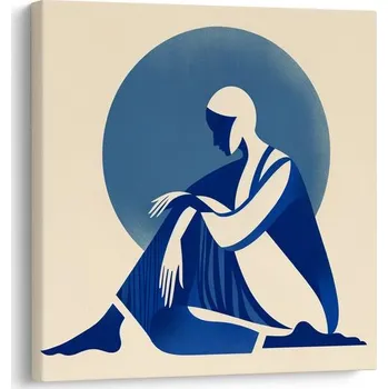 Obraz Dovido Obraz meditace v modrých tónech