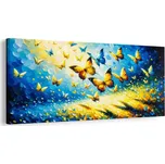 Dovido Obraz modrožlutý soumrak motýlů