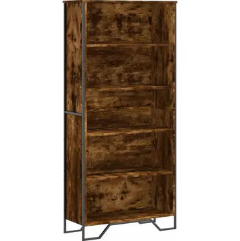 Knihovna Knihovna regál s 5 přihrádkami dub 80x31x169 cm