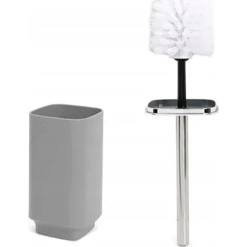 WC štětka WC štětka do toalety Koupelnová antibakteriální šedá
