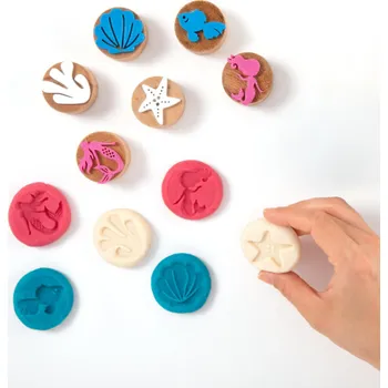 Dětské razítko ChildGen - dřevěná razítka MOŘSKÁ VÍLA