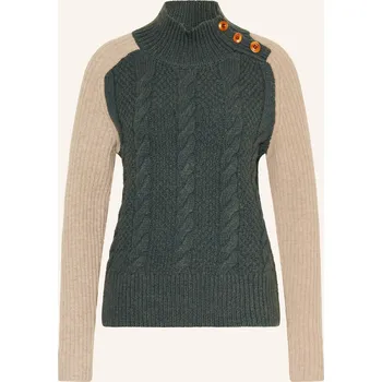 Dámský svetr Heyanno Dámský Svetr Mmhcaring, tmavě zelená / béžová, 38