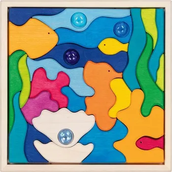 ostatní stavebnice GOKI - Mořský svět: duhová stavebnice s drahokamy